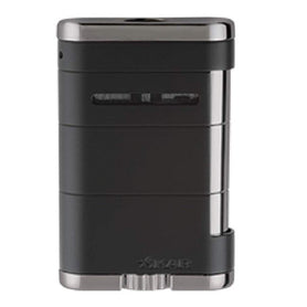 Xikar Allume Triple Flame Tabletop Black Tuxedo Lighter