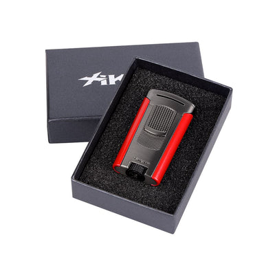 vXikar Astral Lighter Black Gunmetal and Red in Box