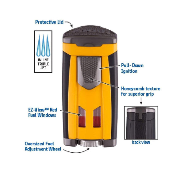 Xikar HP3 Triple Jet Flame Lighters Specifications