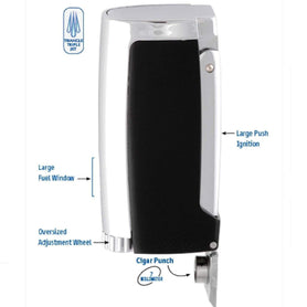 Xikar Pulsar Lighter with Punch Specifications
